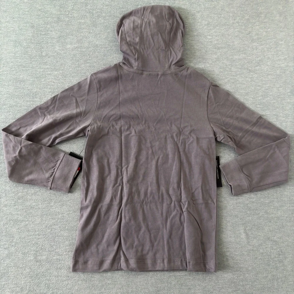 Nike Boys Sportswear Hooded T-Shirt Grey Cotton Jersey Hoodie L AQ9415-027 NEW
